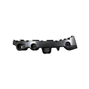 Black plastic automotive component with three circular openings and multiple mounting tabs.